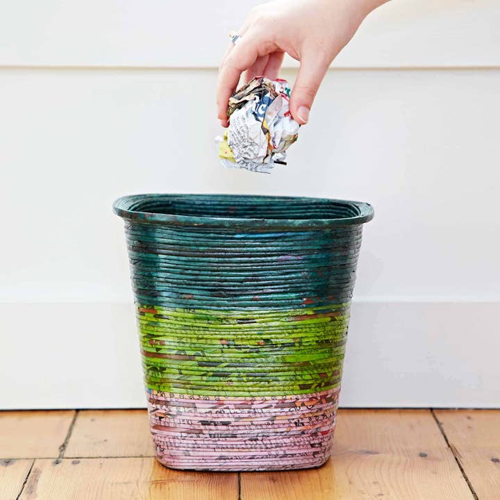 The Paper High Gift Company Limited - Wholesale Basket - Recycled Newspaper Waste Paper Basket