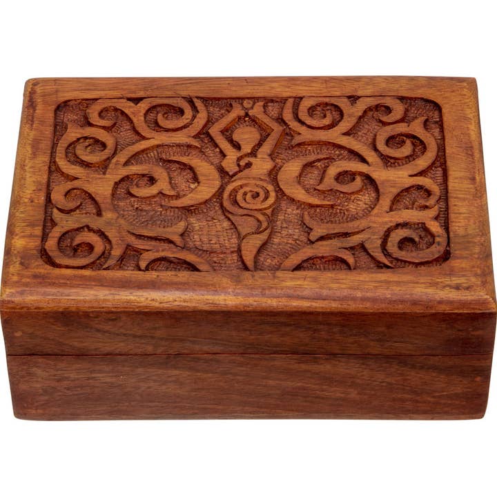 Kheops International - Wholesale Decorative Box - Wood Box Velvet Lined - Goddess (Each)