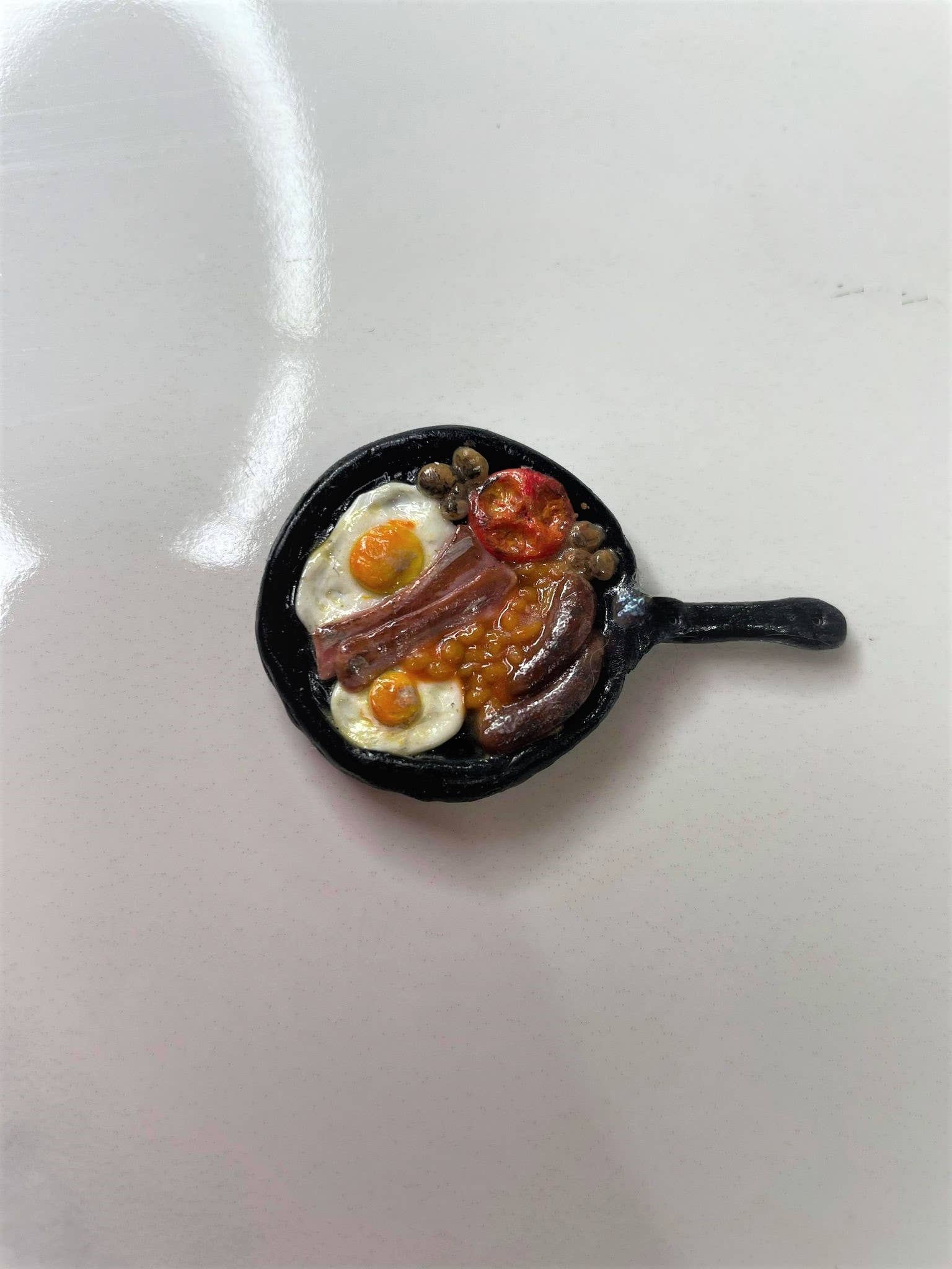 PrettySpookyDesigns – wholesale Magnet – Polymer clay magnet - Fried Breakfast | home decor | food3