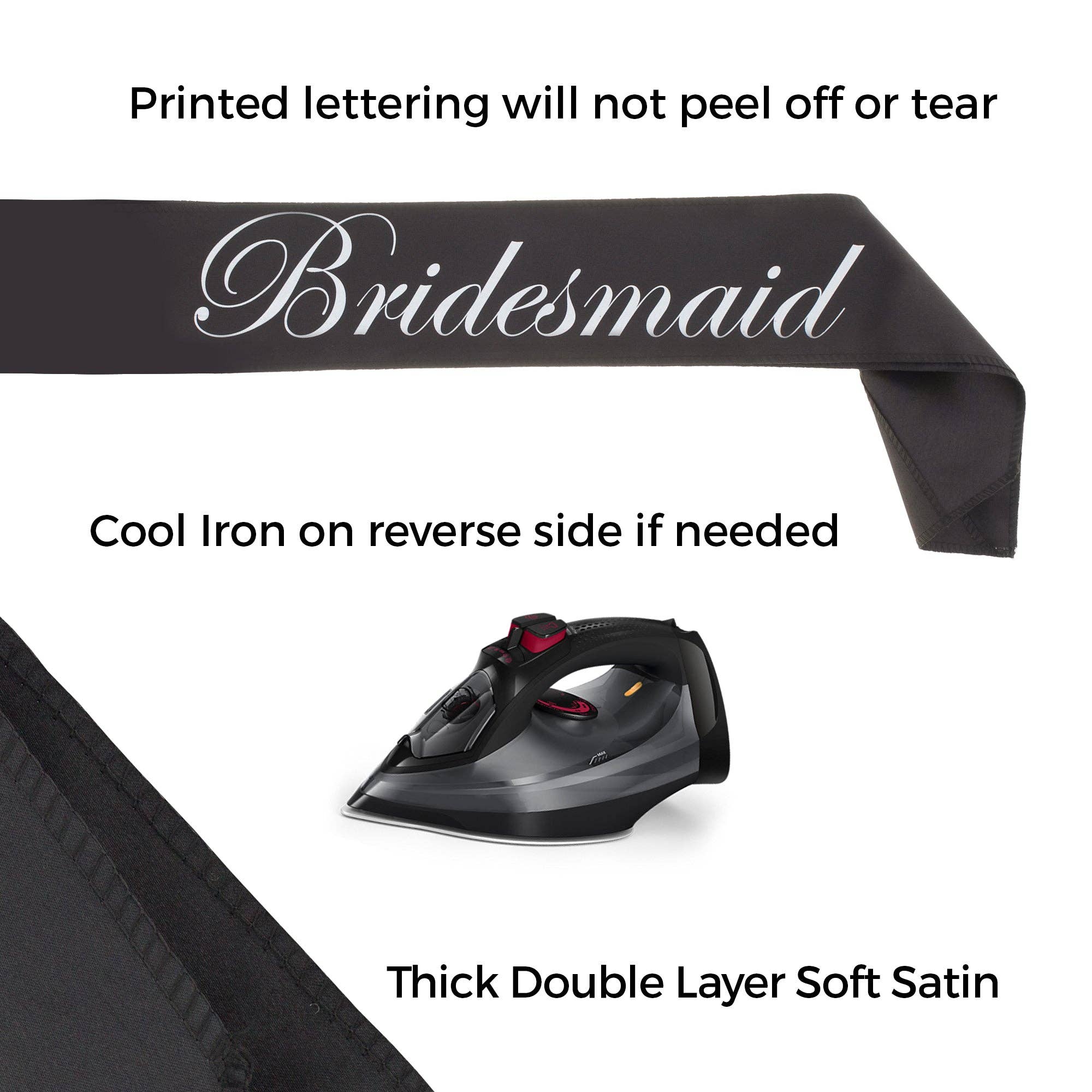 Ella Celebration - Wholesale Party Favor - Bridesmaid Sash (Set of 5)5