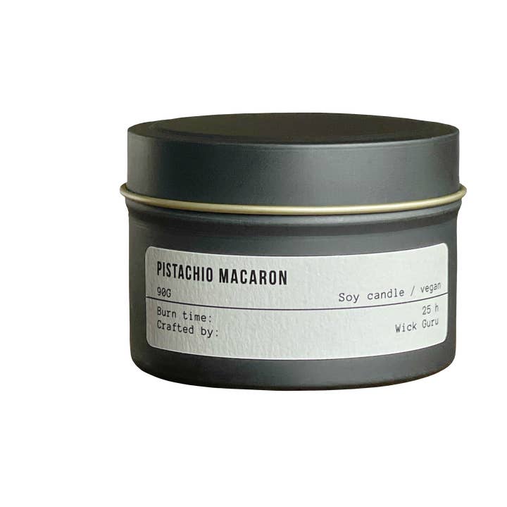 Wick Guru - Wholesale Jar/Filled Candle - Pistachio Macaron Soy Candle – Dessert Gift, Gift for Mum3
