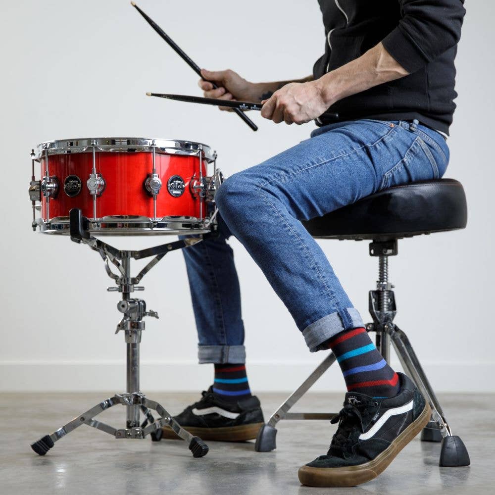 Nero e pietra preziosa Calze a compressione in lana merino 20-30 mmHg: riga semplice in vendita all'ingrosso su Faire3