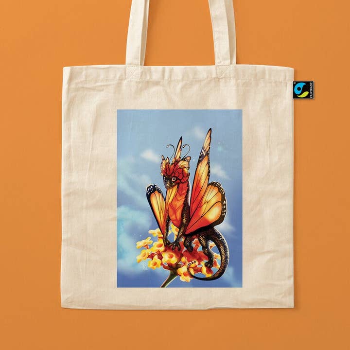 Monarch Butterfly Dragon Totebag for wholesale by Digitaldreamcloud