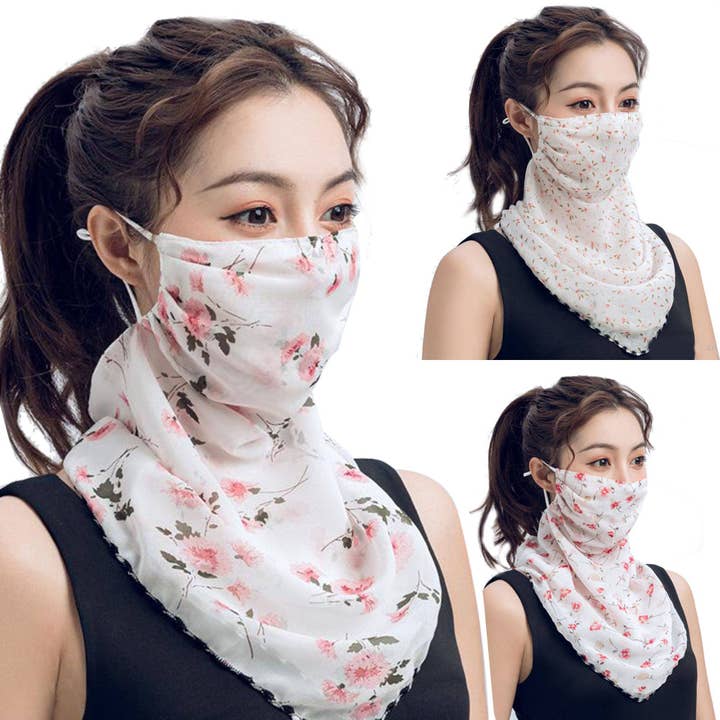 Holiday Farm - Wholesale Scarf - Women's - Printed Women's Face Scarf Mask Halloween5