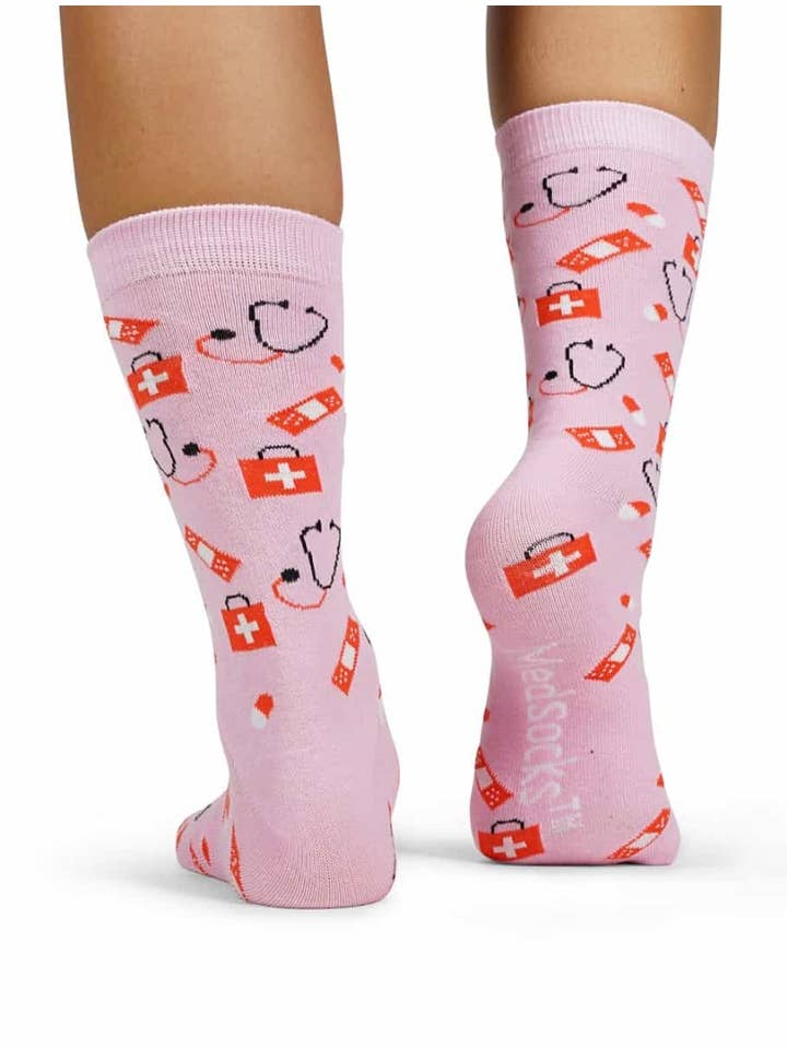 MedSocks – Engroshandel Strømper - Unisex – Roze Zorg Sokken | Verpleegkunde Sokken1