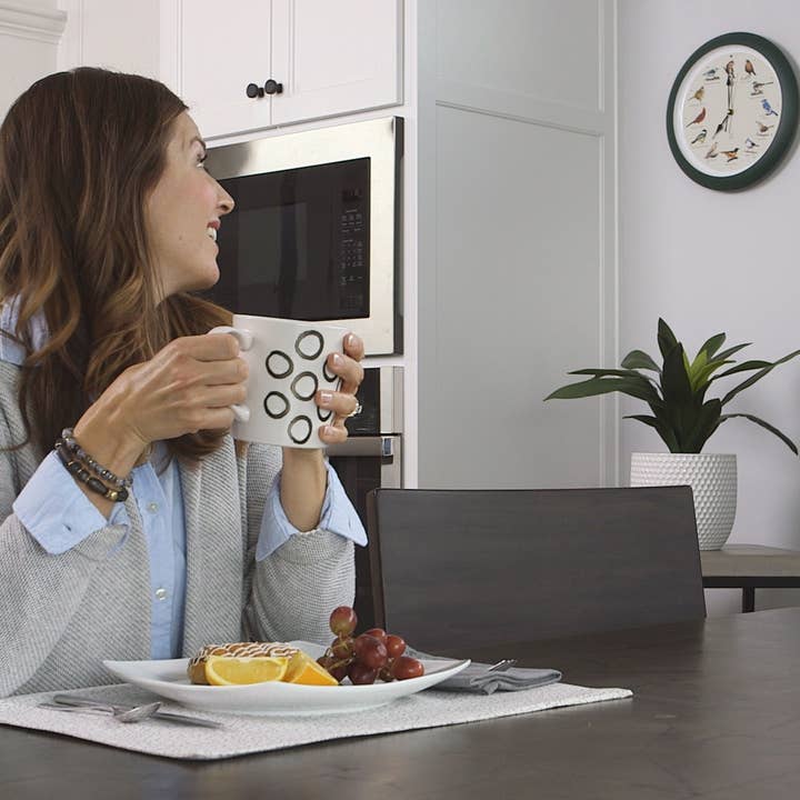 Mark Feldstein & Associates - Wholesale Wall Clock - 25th Anniversary Original Singing Bird Clock, 13 Inch, Green6