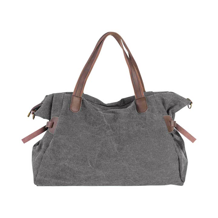 ZEDE PARIS - Wholesale Weekender Bag - Women's - SAINT-LAZARE - Weekend travel sports bag in canvas and leather11