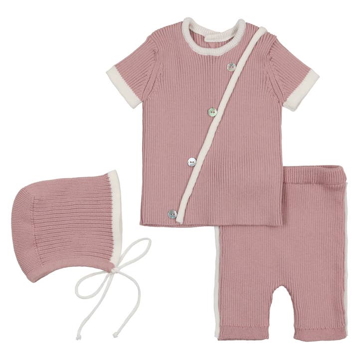 Wrapturerad stickad tvådelad för wholesale av Mon Tresor Bebe