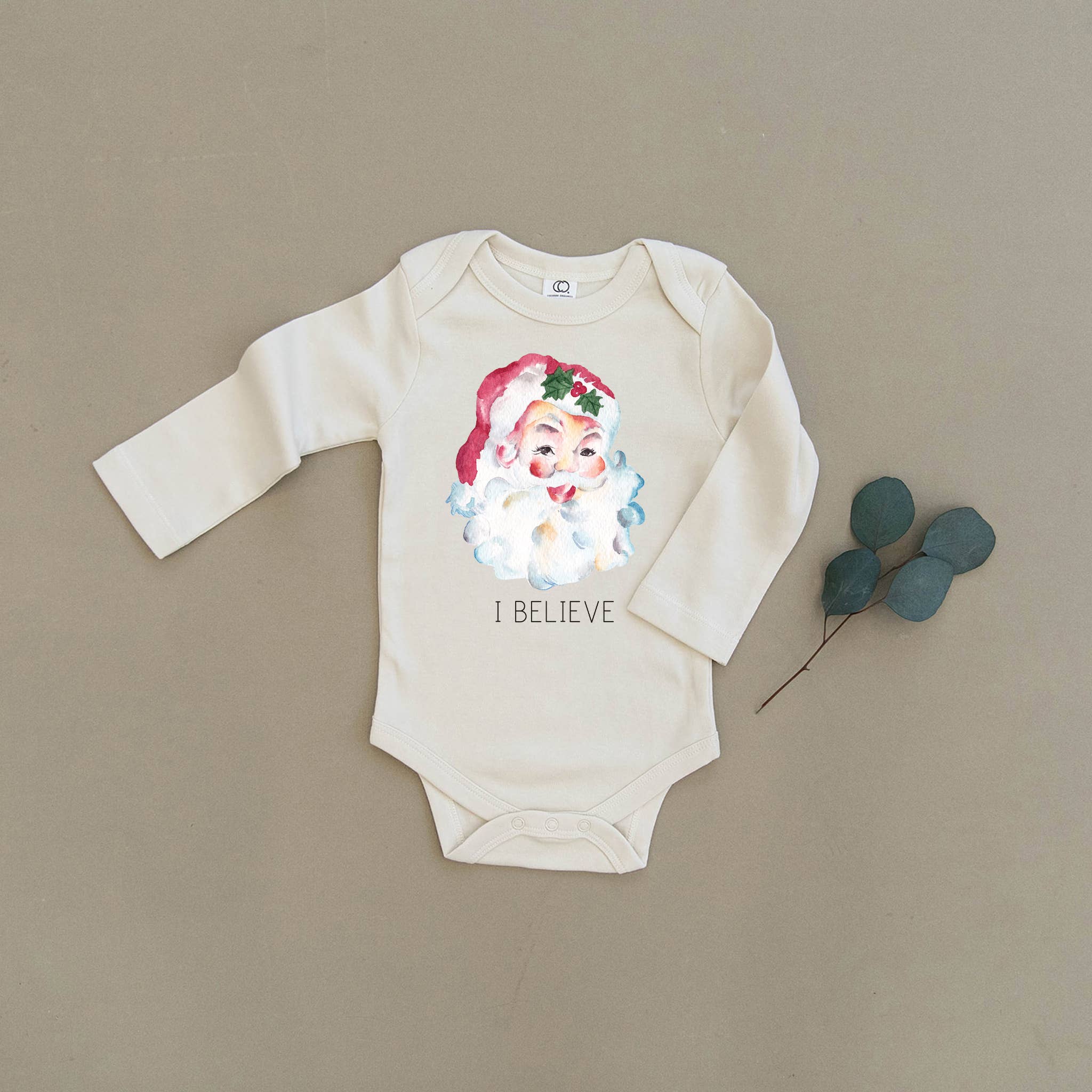 Urban Baby Co. - Wholesale Bodysuit (Non-Footed) - Baby - I Believe Santa Claus Organic Baby Onesie & Toddler Tee1