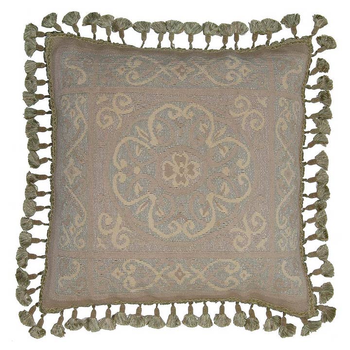 Vintage Style Handmade Aubusson Decorative Throw Pillow for wholesale by Provence Home