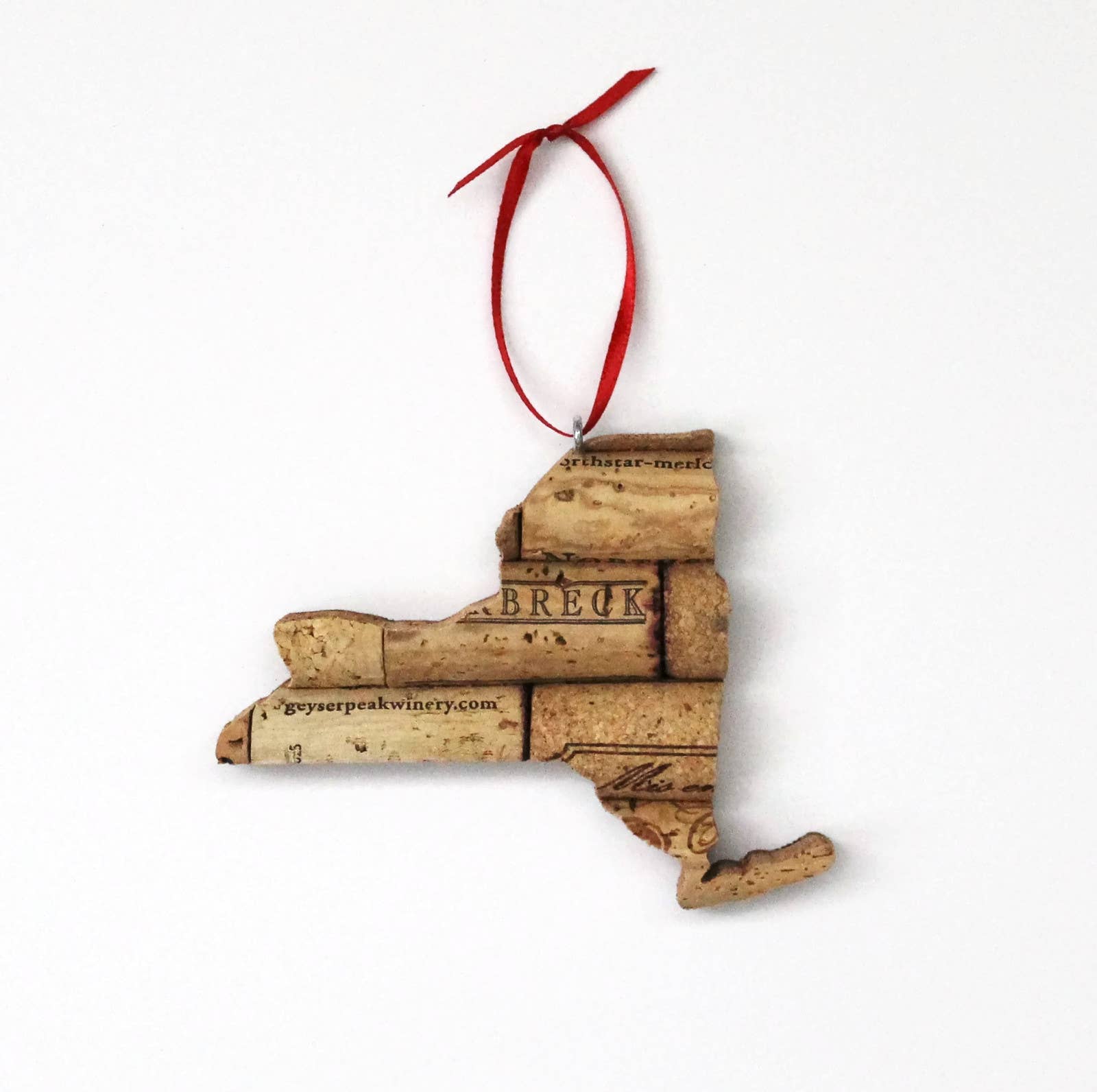 Desert Coastal Studios - Wholesale Ornament - Pick Your State Wine Cork Ornament - Gift for Wine Lover14