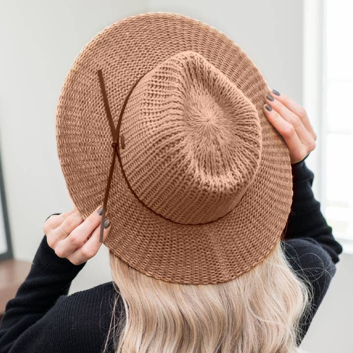 Truly Contagious - Wholesale Fedora - Women's - CC Fedora Knitted Hat ( KP-007 )