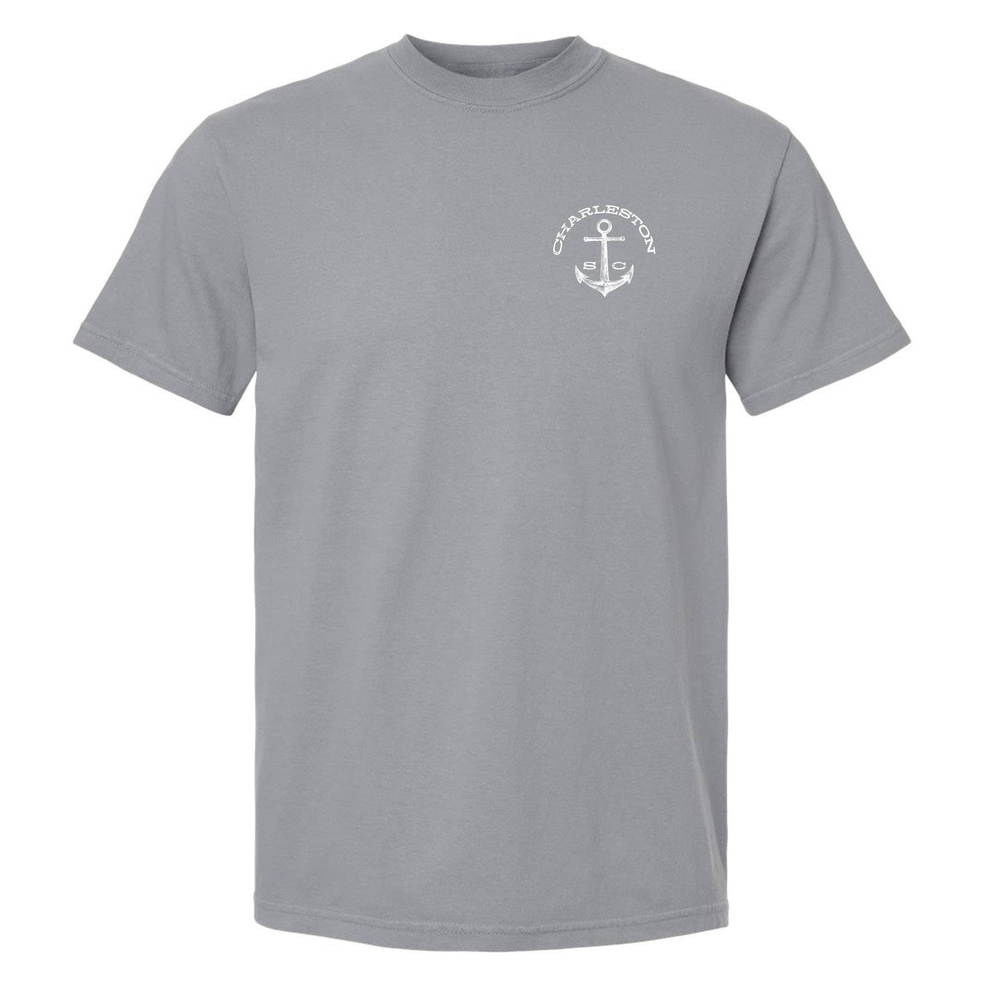 Charleston Apparel – wholesale T-shirts med screentryck – Unisex – Anchor Oysters anpassningsbar Sheepshead Fish Shirt5