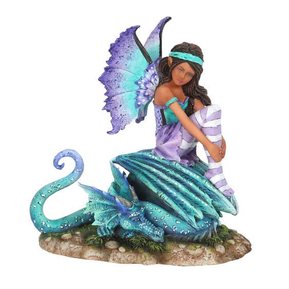 Something Different Wholesale - Wholesale Decorative Figurine - 16cm Dragon Perch Fairy Figurine by Amy Brown1