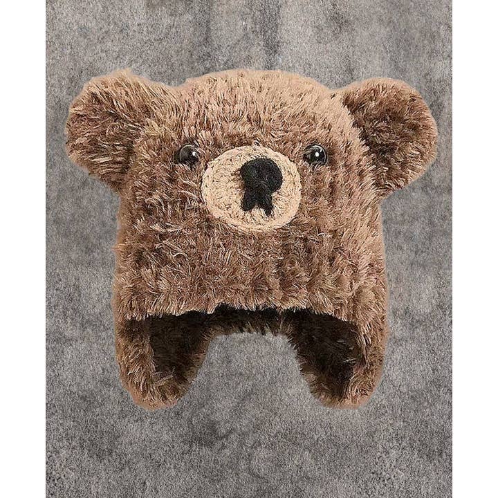 JC Sunny Fashion - Wholesale Beanie - Women's - JCH903302 Cozy Fleece Bear Hat with Ear Flaps1