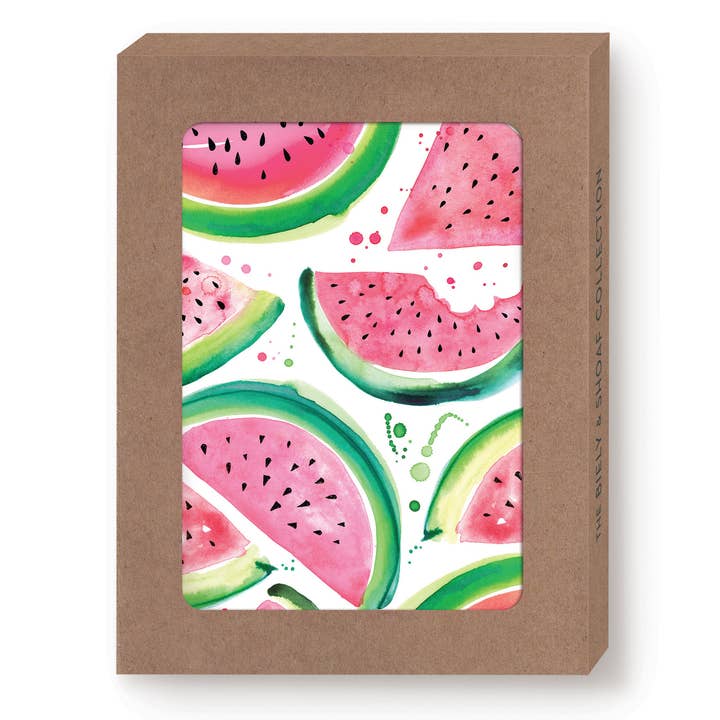 Watermelons Boxed Notecard - Set of 10 for wholesale by Biely & Shoaf