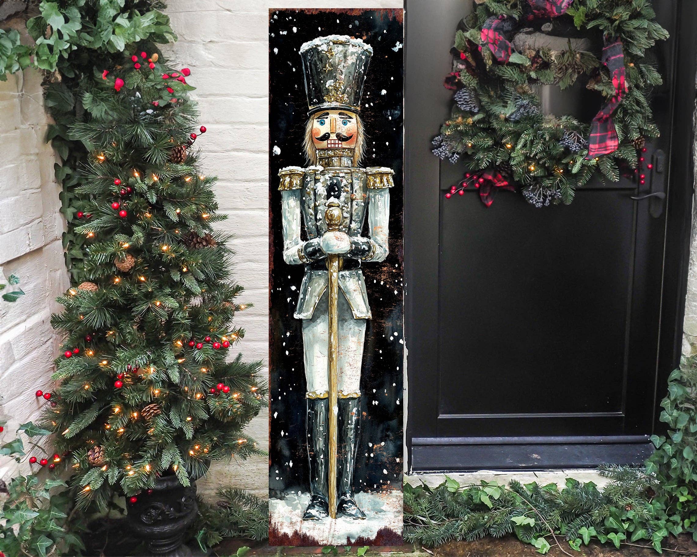 TX USA Corporation - Wholesale Christmas Decoration - Elegant Nutcracker Christmas Porch Sign | Grand Holiday Home Decor8