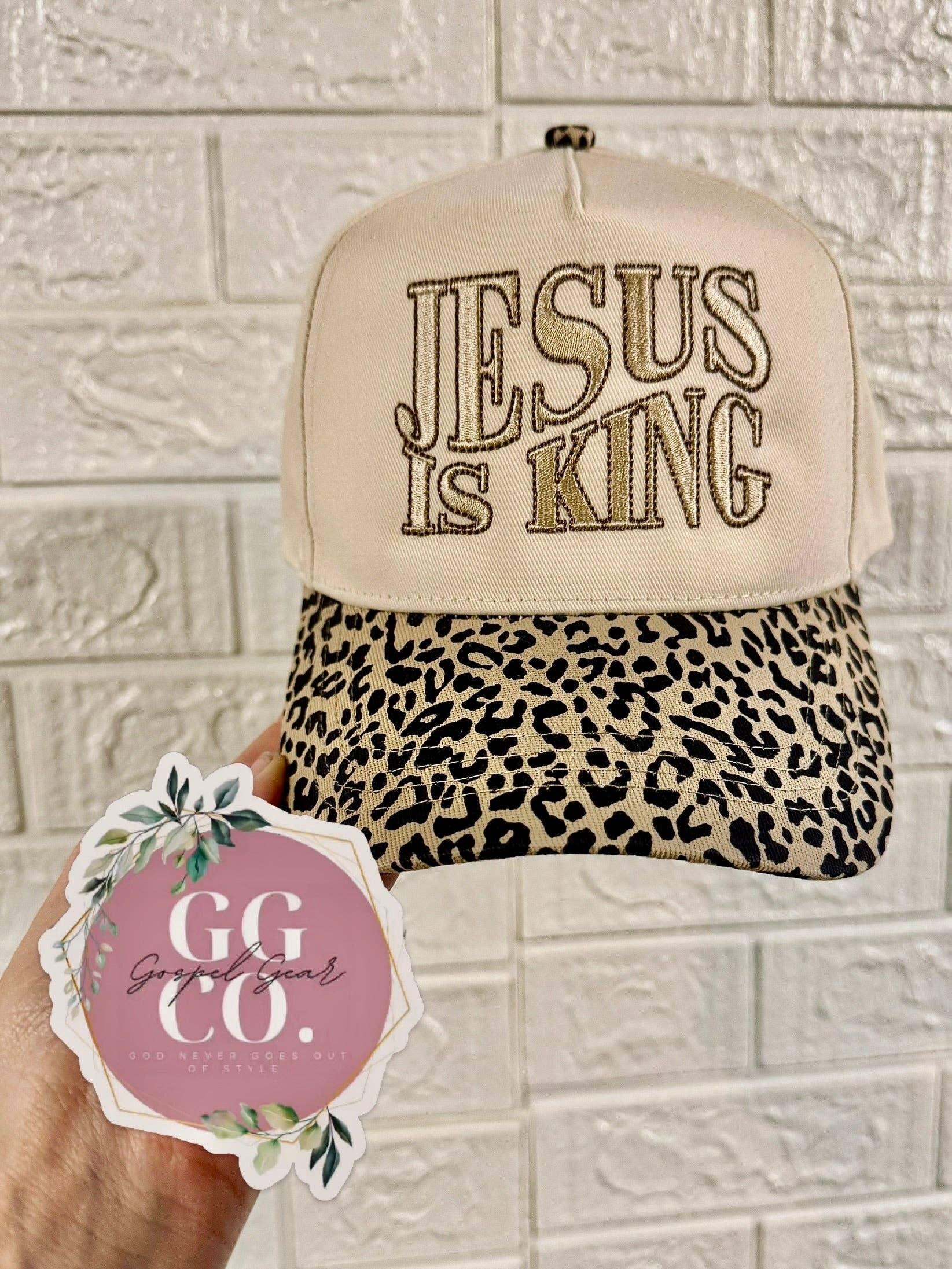 Gospel Gear Co - Wholesale Baseball Cap - Unisex - Jesus Is King Embroidered Hat1