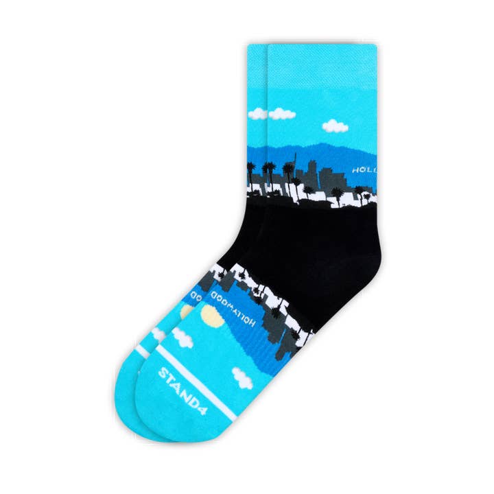Los Angeles Skyline 2 Sock for wholesale by Stand4 Socks US