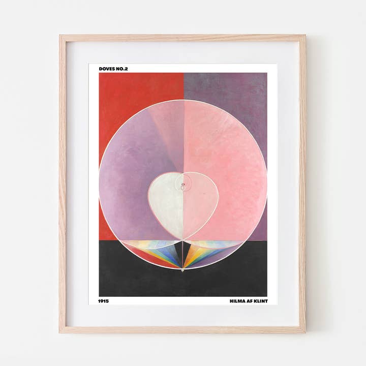 Bon Femmes - Wholesale Art Print - Doves No.2 Art Print Hilma AF Klint- The Classics0