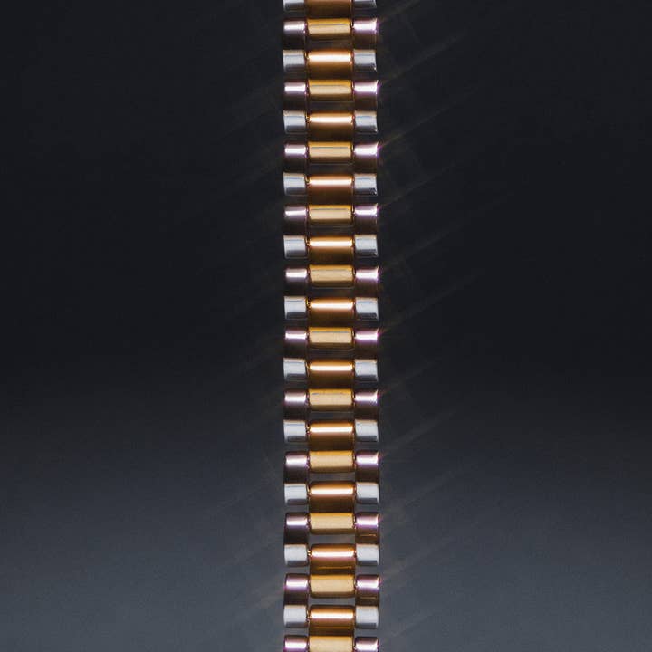 Luv AJ - Wholesale Link & Chain Bracelet - Two-toned Timepiece Bracelet6