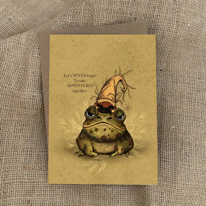 Dafri Studios - Wholesale Everyday Greeting Card - Let's never forget to take adventures... Greeting Card