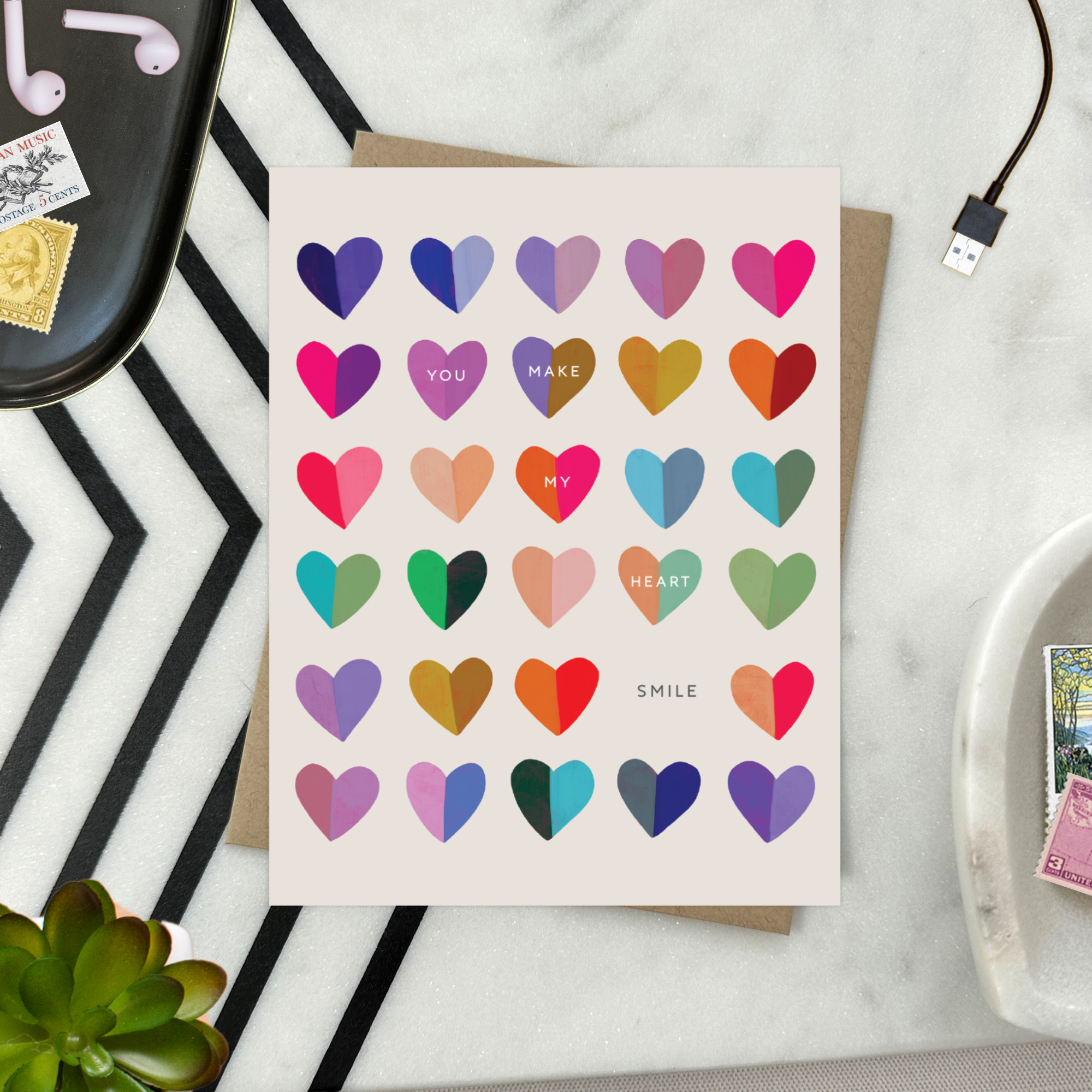 Barone and Co. - Wholesale Love Card - Heart Smile Love Card4