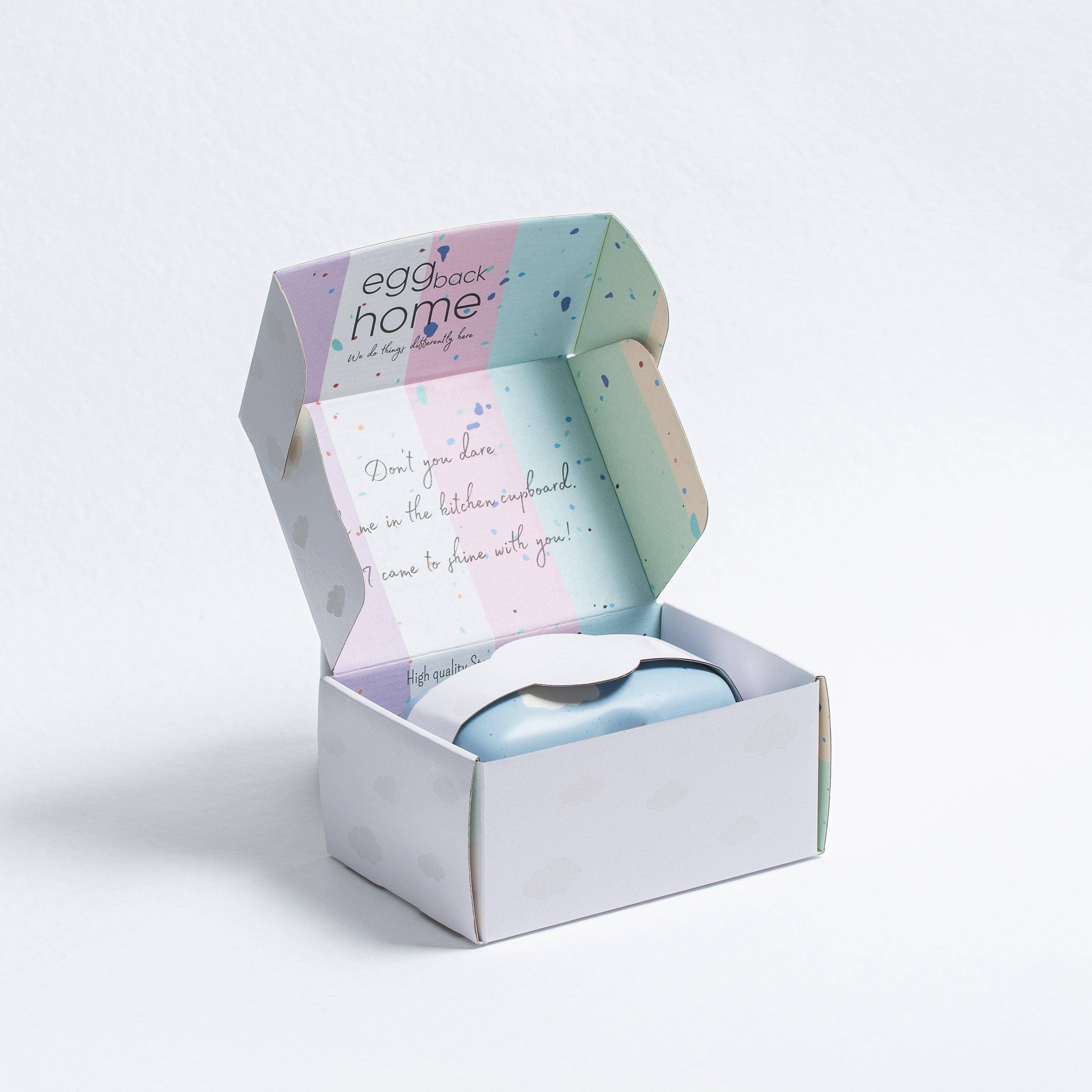 Egg Back Home – wholesale Smörtallrik – Smörask med molnmönster7