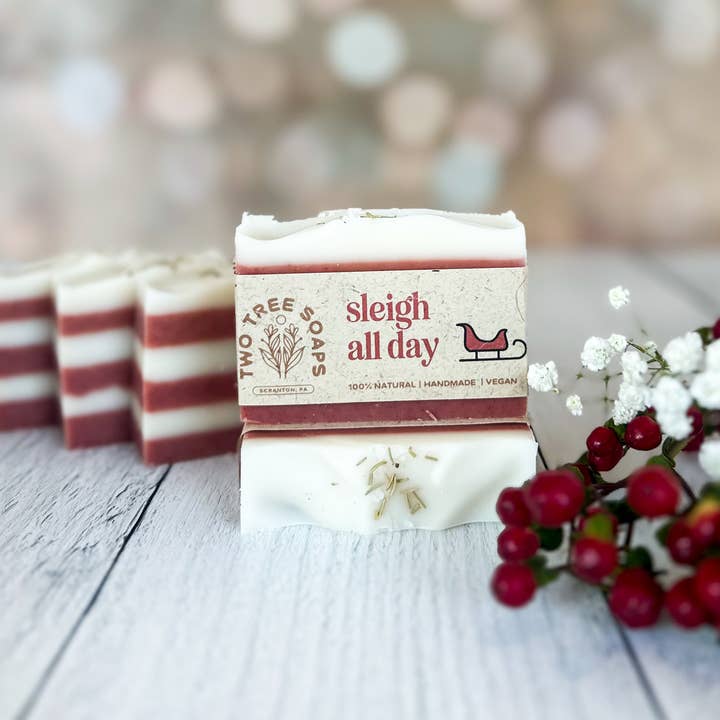 Sleigh All Day - Natural Handmade Bar Soap for wholesale by Two Tree Soaps