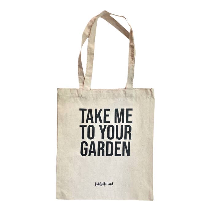 Fully Bloomed - Wholesale Tote Bag - Women's - "Take Me to Your Garden" Canvas Tote Bag