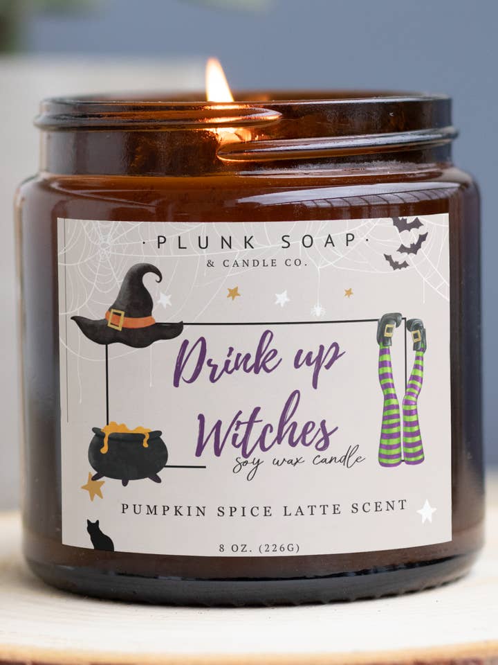 Vela de soja aromática Drink Up Witches para venta al por mayor de Plunk Soap