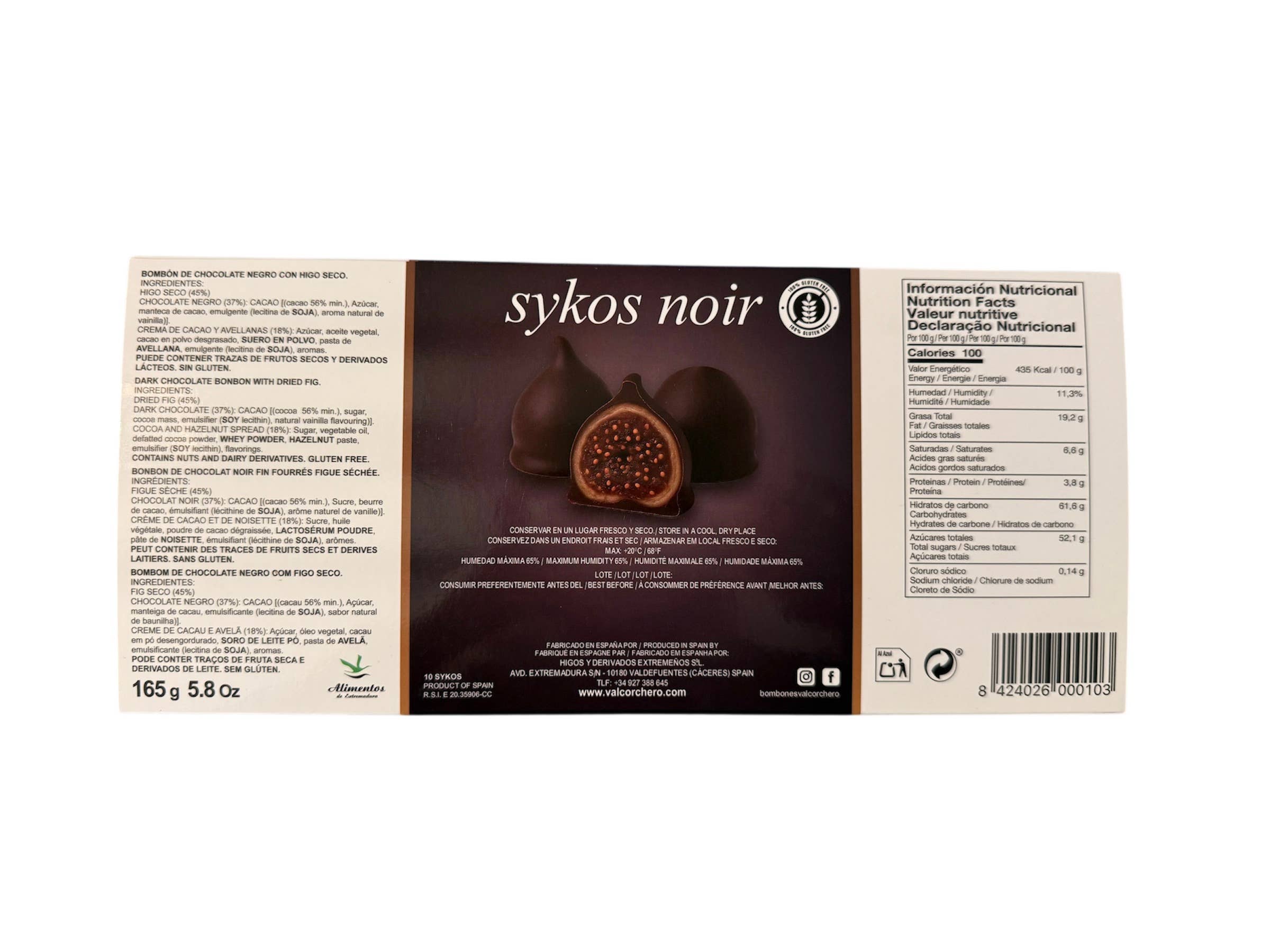 Bombones Valcorchero - Venta al por mayor Caja de bombones - SYKOS NOIR2