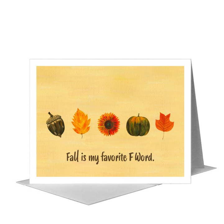 Fall Collage, Greeting Card (#8748B) for wholesale by Printed Canvas