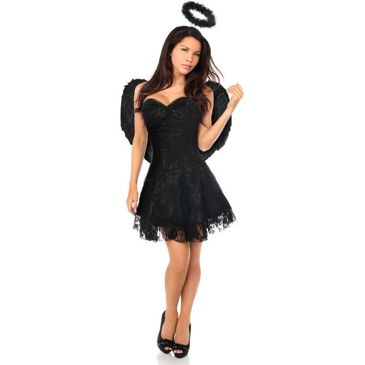 Costume corset Lavish Dark Angel, 3 pièces pour la vente par Daisy Corsets