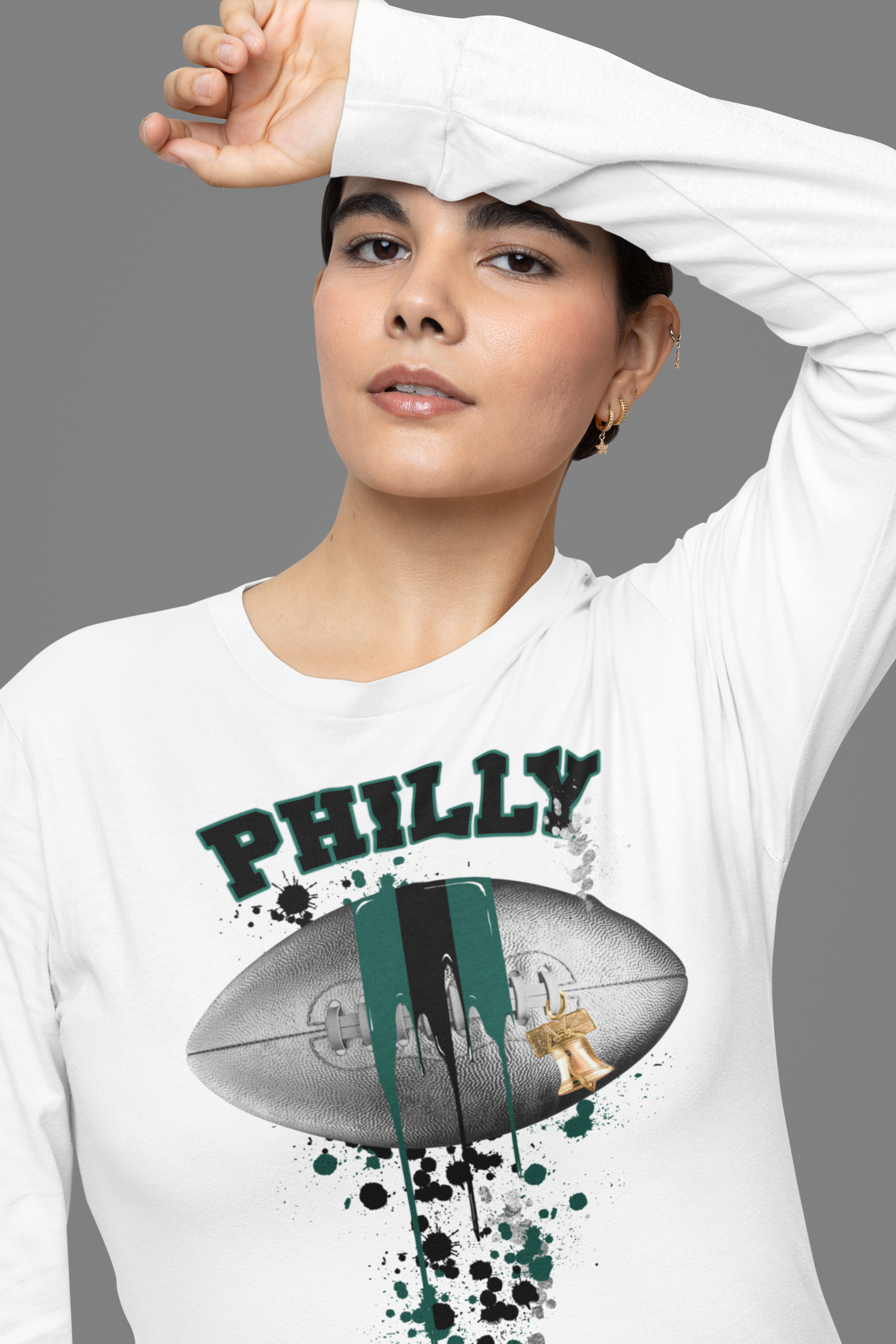 By Jodi LLC - Wholesale Screen Printed T-Shirt - Women's - Football Drip (Pro Teams) Football graphic tee, t-shirt,7
