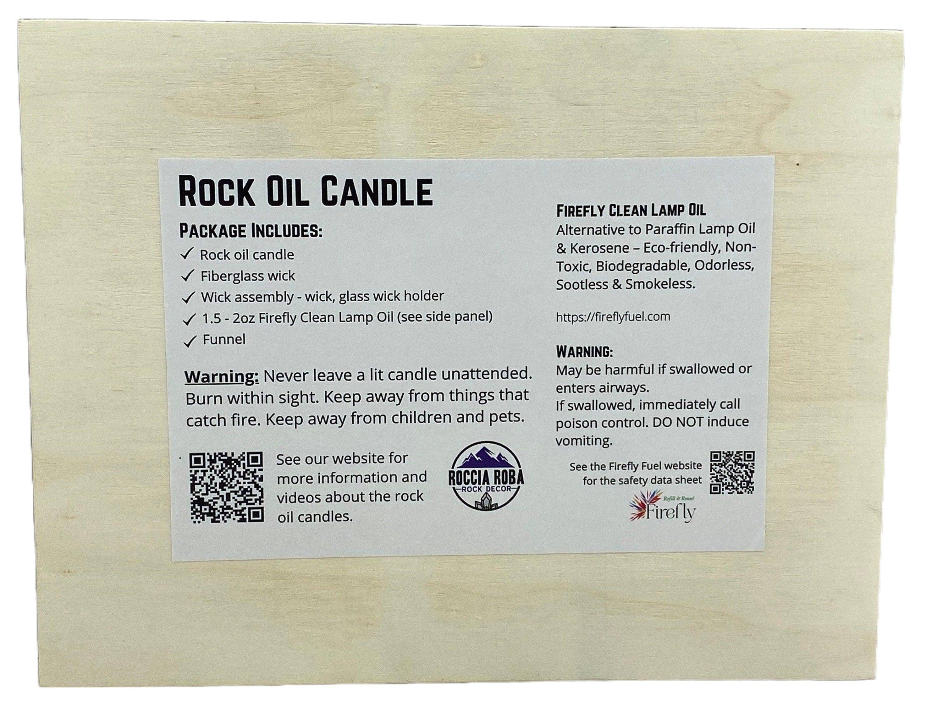 Roccia Roba - Wholesale Novelty Candle - Rock Candle gift box - rainbow moonstone8