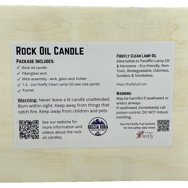 Roccia Roba - Wholesale Novelty Candle - Rock Candle gift box - rainbow moonstone8