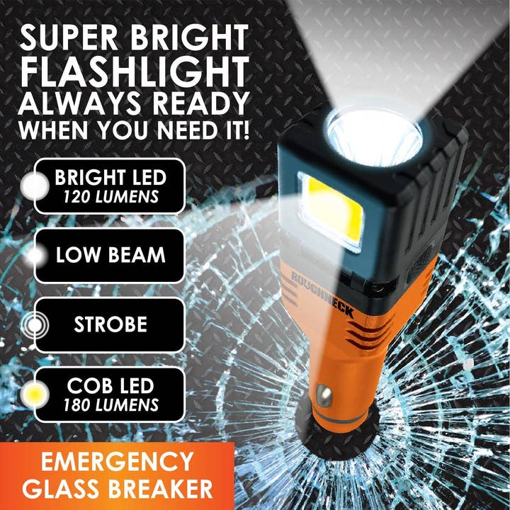 Novelty Brands - Wholesale Portable Charger - Roughneck DC Dual Port Car Charger with Flashlight - 4/Pack