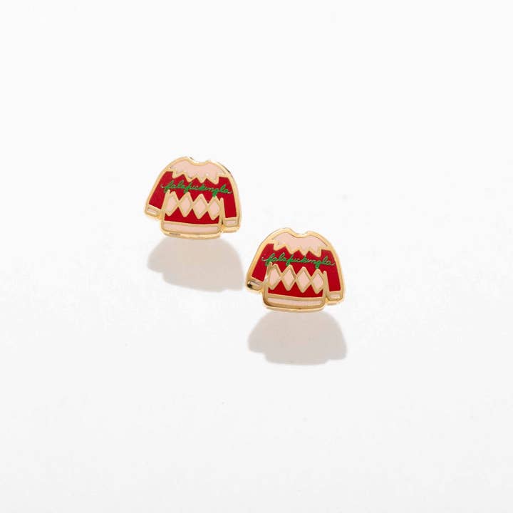 Ugly Sweater Studs for wholesale by Larissa Loden