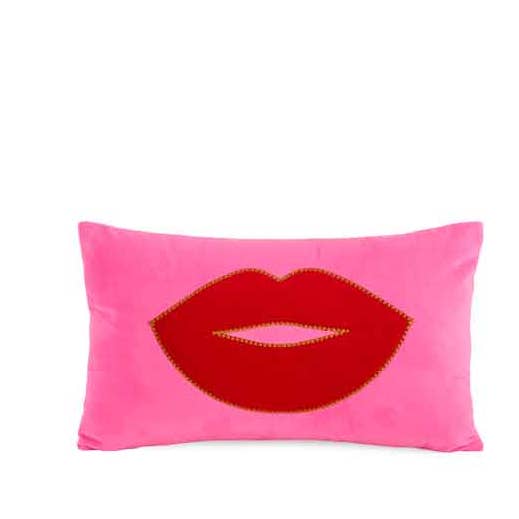 KISS PILLOW,PINK for wholesale by Shiraleah