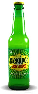 Grandpa Joe's Candy Shop - Vente Sodas/boissons gazeuses - Kickapoo, Joy Juice, bouteille en verre de 12 oz, 12 carats