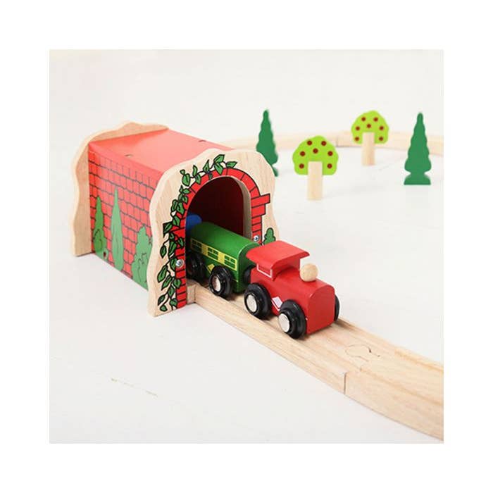 Bigjigs Toys - Wholesale Wood Toy - Kids - Red Brick Tunnel