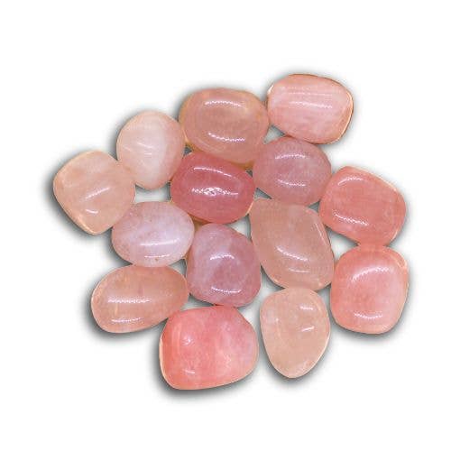 Rose Quartz tumbled stone 250 gram for wholesale by Green Tree