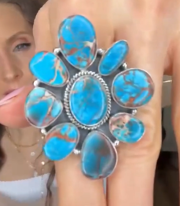 Krush Kandy - Wholesale Cocktail/Statement Ring - Desert Heat Jasper Cluster Rings MADE TO ORDER19