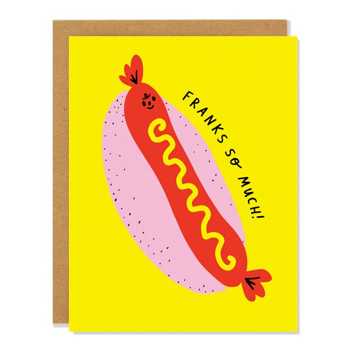 Badger & Burke - Wholesale Everyday Greeting Card - Franks So Much! - Greeting Card