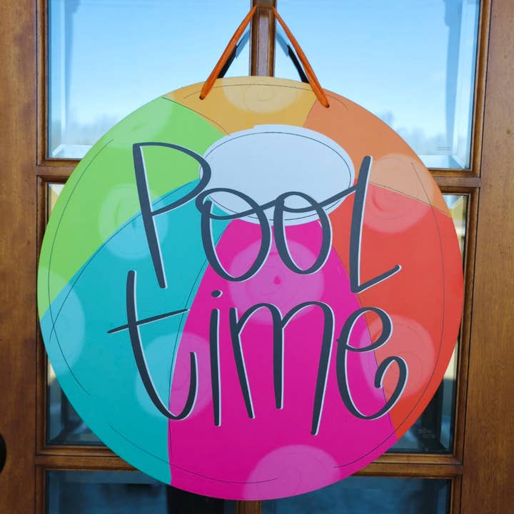 Pool Time Doorhanger for wholesale by Doodles By Rebekah
