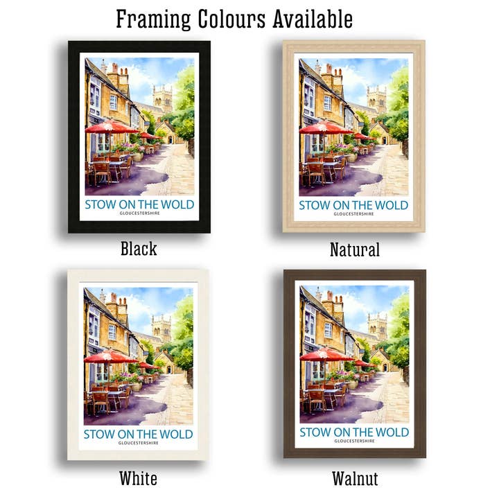 InkNPrintz – wholesale Art print – Stow on the Wold Travel Poster England6