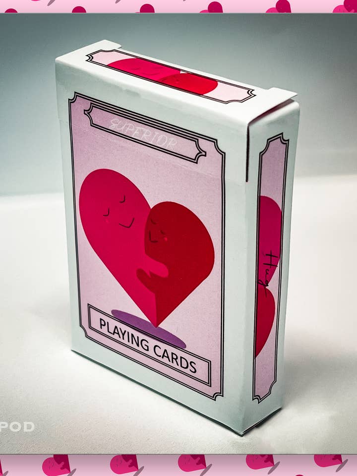 HUG Playing Cards, Love Card Deck, Valentine's Day Cards for wholesale by Superior Print on Demand