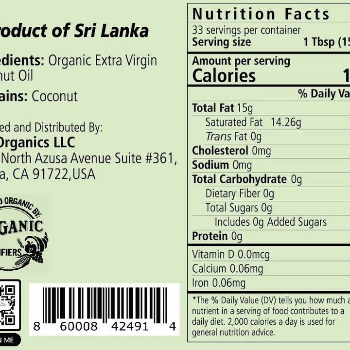 CeyOrganics - Wholesale Cooking Oil - Organic Extra Virgin Coconut Oil2