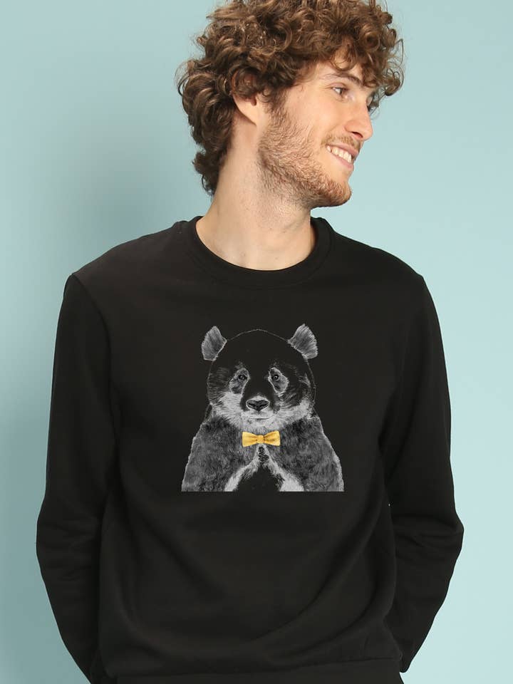 ZHU 2 MEN'S BLACK SWEATSHIRT for wholesale by Wooop